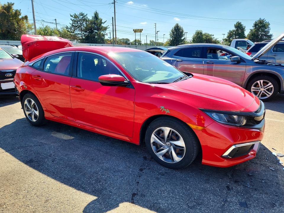 2020 Honda Civic მანქანა იყიდება აუქციონზე, vin: 2HGFC2F69LH532633, აუქციონის ნომერი: 70780706