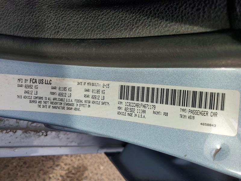 Aukcja sprzedaży 2015 Chrysler 200, vin: 1C3CCCAB1FN671179, numer aukcji: 67394616