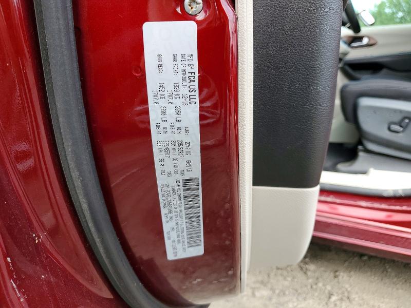 66101816 :رقم المزاد ، 2C4RC1CG7HR610086 vin ، 2017 Chrysler Pacifica مزاد بيع