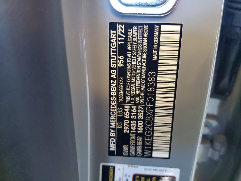 Aukcja sprzedaży 2023 Mercedes-benz Eqe Sedan, vin: W1KEG2CBXPF018383, numer aukcji: 67167096