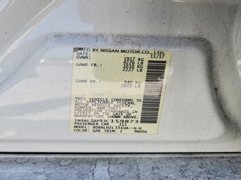 Aukcja sprzedaży 2018 Nissan Altima, vin: 1N4AL3AP9JC159873, numer aukcji: 68366366