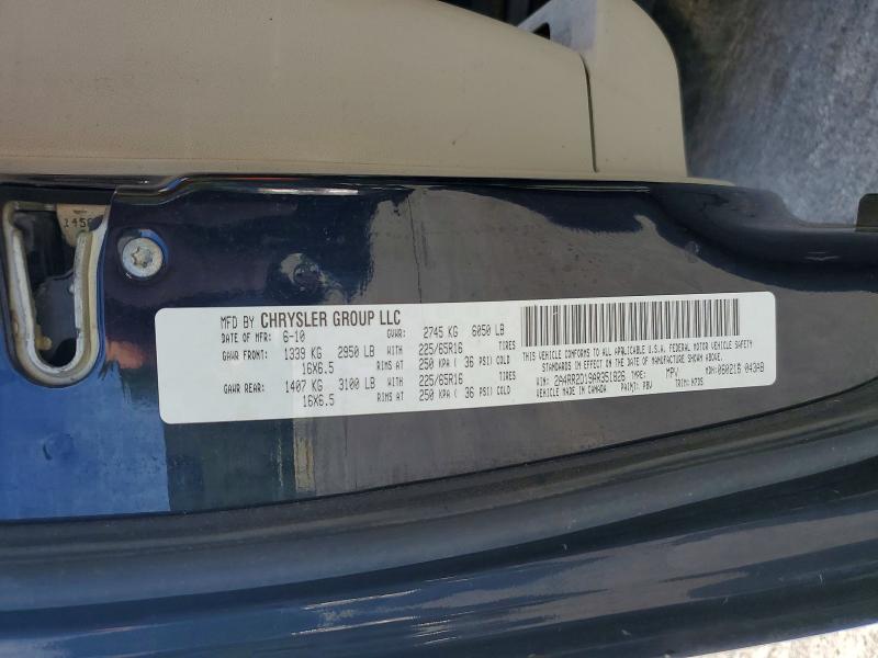 Aukcja sprzedaży 2010 Chrysler Town & Country, vin: 2A4RR2D19AR351826, numer aukcji: 69507436