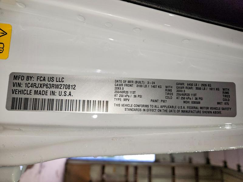 Aukcja sprzedaży 2024 Jeep Wrangler, vin: 1C4RJXP63RW270812, numer aukcji: 66440586