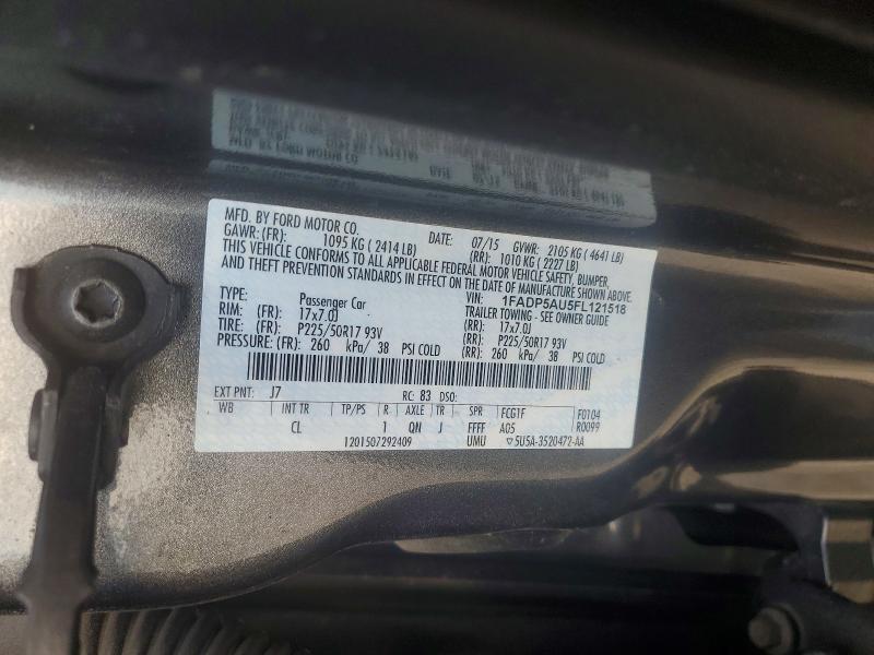 Продажа на аукционе авто 2015 Ford C-max, vin: 1FADP5AU5FL121518, номер лота: 70218206