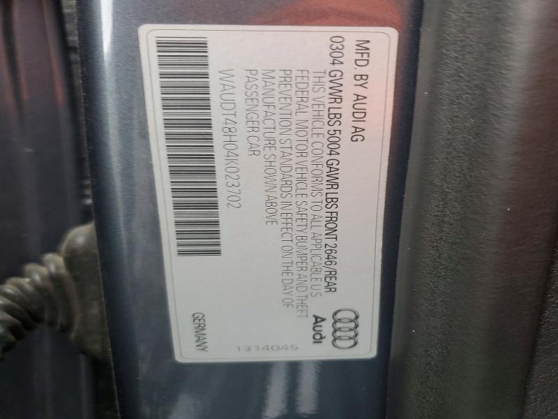 Продаж на аукціоні авто 2004 Audi A4, vin: WAUDT48H04K023702, номер лоту: 67753736