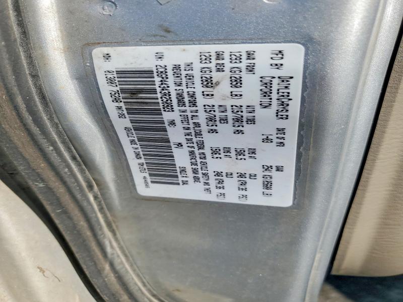 69542936 :رقم المزاد ، 2C8GP44343R250923 vin ، 2003 Chrysler Town & Country مزاد بيع