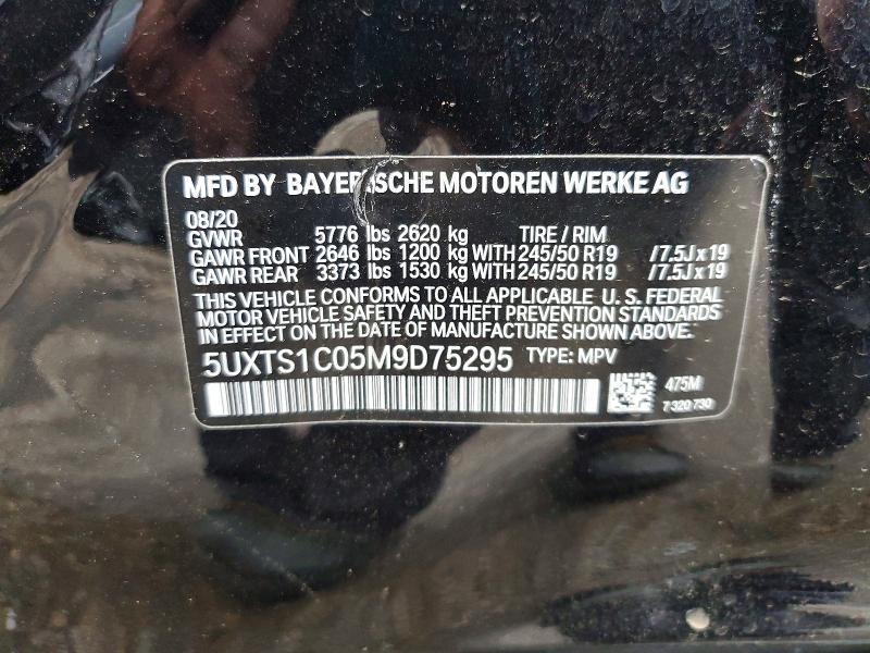 Aukcja sprzedaży 2021 Bmw X3, vin: 5UXTS1C05M9D75295, numer aukcji: 67278416