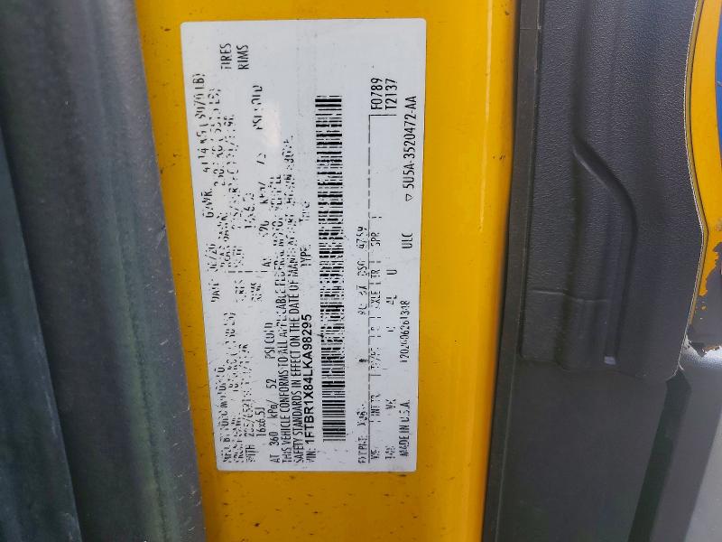 66955996 :رقم المزاد ، 1FTBR1X84LKA98295 vin ، 2020 Ford Transit 250 مزاد بيع