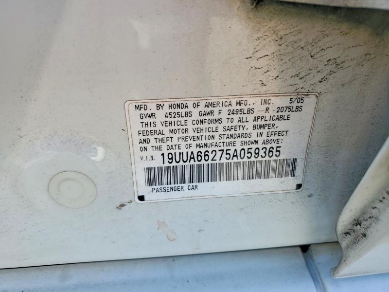 70184546 :رقم المزاد ، 19UUA66275A059365 vin ، 2005 Acura Tl مزاد بيع