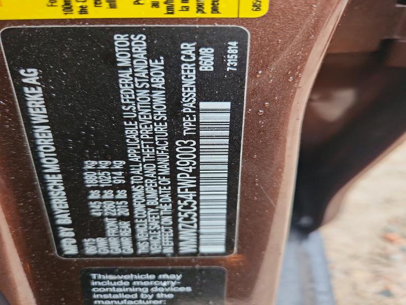 Aukcja sprzedaży 2015 Mini Cooper, vin: WMWZC5C54FWP49003, numer aukcji: 69960276