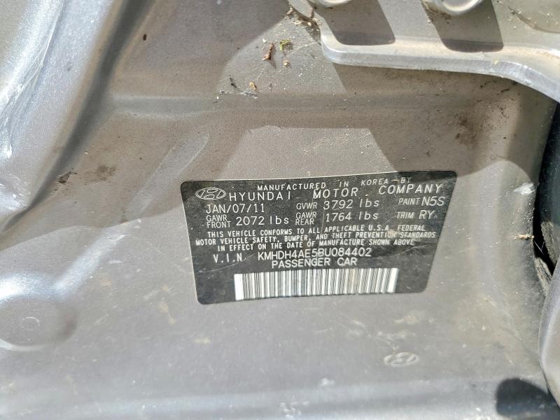 67790166 :رقم المزاد ، KMHDH4AE5BU084402 vin ، 2011 Hyundai Elantra مزاد بيع