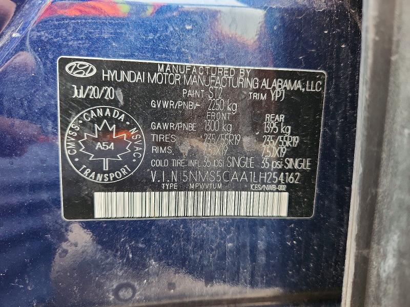 Продаж на аукціоні авто 2020 Hyundai Santa Fe, vin: 5NMS5CAA1LH254162, номер лоту: 71035806