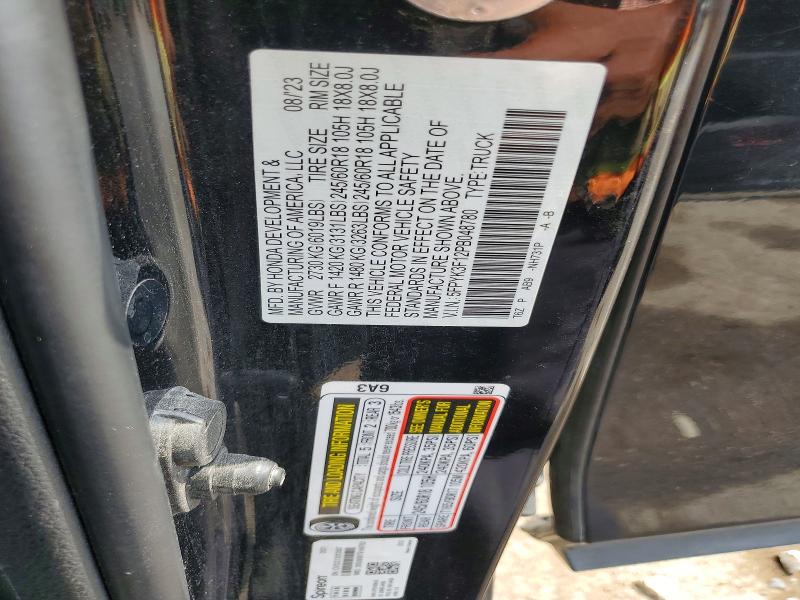 Aukcja sprzedaży 2023 Honda Ridgeline, vin: 5FPYK3F12PB048780, numer aukcji: 69790456