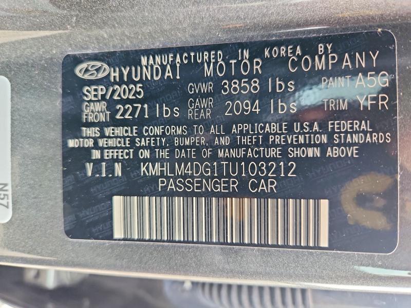 Aukcja sprzedaży 2026 Hyundai Elantra, vin: KMHLM4DG1TU103212, numer aukcji: 69196196