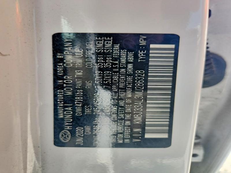 67001966 :رقم المزاد ، KM8J33AL3MU286328 vin ، 2021 Hyundai Tucson مزاد بيع