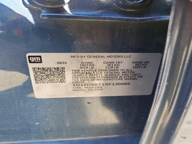 69600536 :رقم المزاد ، 1G1ZD5ST1SF130085 vin ، 2025 Chevrolet Malibu مزاد بيع