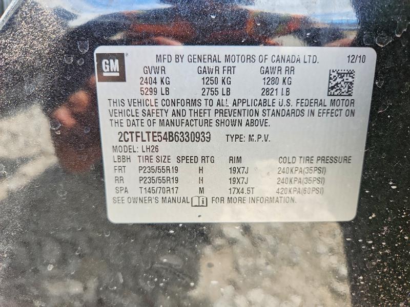 2011 Gmc Terrain მანქანა იყიდება აუქციონზე, vin: 2CTFLTE54B6330939, აუქციონის ნომერი: 67169816