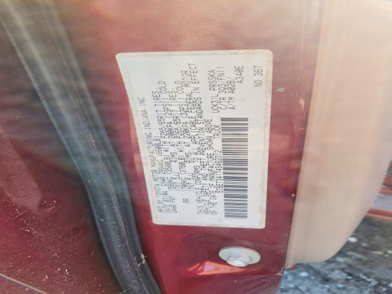 2004 Toyota Tundra მანქანა იყიდება აუქციონზე, vin: 5TBET34174S462312, აუქციონის ნომერი: 66584536