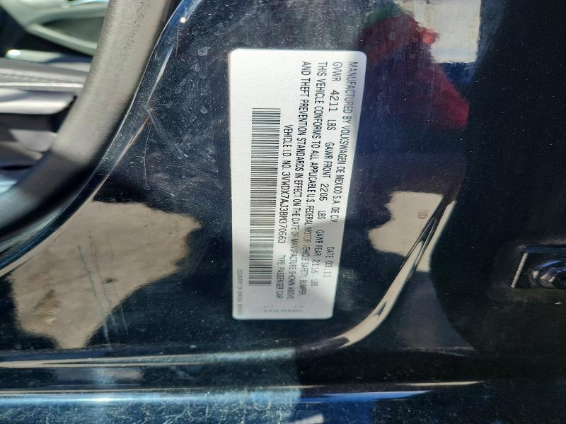 Продажа на аукционе авто 2011 Volkswagen Jetta, vin: 3VWDX7AJ3BM370563, номер лота: 69742676