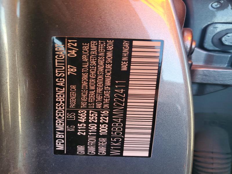 Aukcja sprzedaży 2021 Mercedes-benz Cla, vin: W1K5J5BB4MN222411, numer aukcji: 67840046