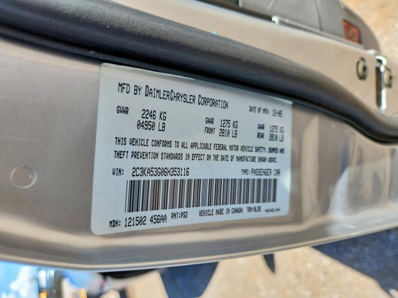 68038146 :رقم المزاد ، 2C3KA53G06H353116 vin ، 2006 Chrysler 300 مزاد بيع