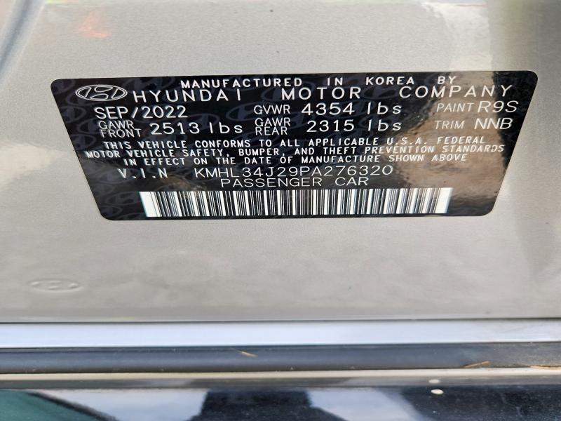 Продажа на аукционе авто 2023 Hyundai Sonata, vin: KMHL34J29PA276320, номер лота: 68299306
