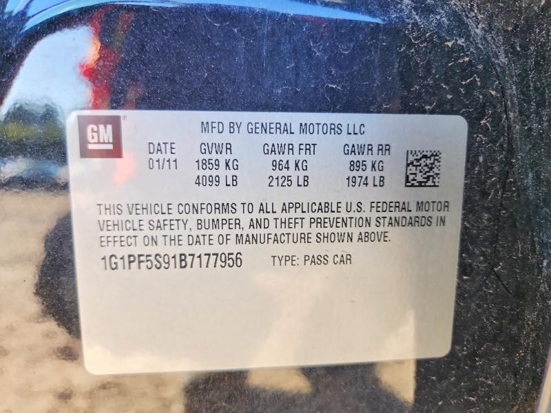 Продажа на аукционе авто 2011 Chevrolet Cruze, vin: 1G1PF5S91B7177956, номер лота: 70312856