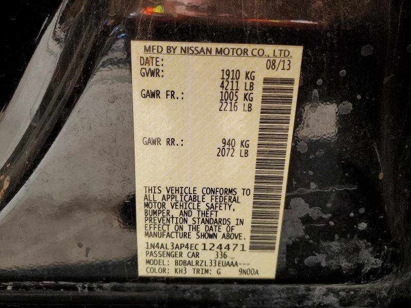 Aukcja sprzedaży 2014 Nissan Altima, vin: 1N4AL3AP4EC124471, numer aukcji: 70665726