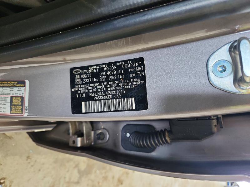 Продажа на аукционе авто 2023 Hyundai Elantra, vin: KMHLN4AJ4PU081015, номер лота: 67026756