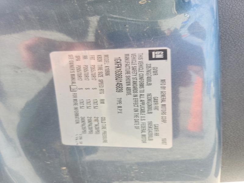 68774626 :رقم المزاد ، 1GKFK16368J145839 vin ، 2008 Gmc Yukon Xl مزاد بيع