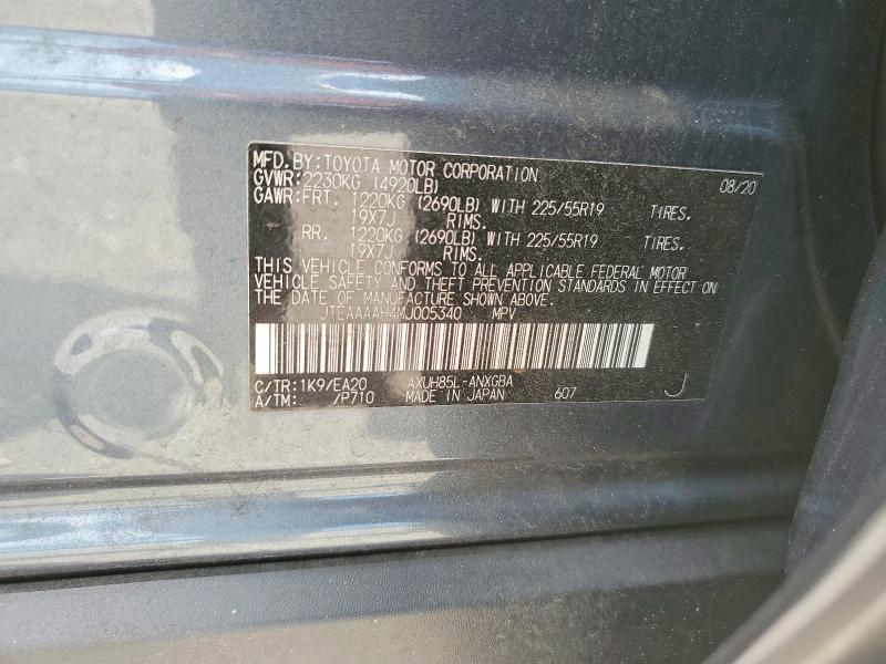Продаж на аукціоні авто 2021 Toyota Venza, vin: JTEAAAAH4MJ005340, номер лоту: 70667336