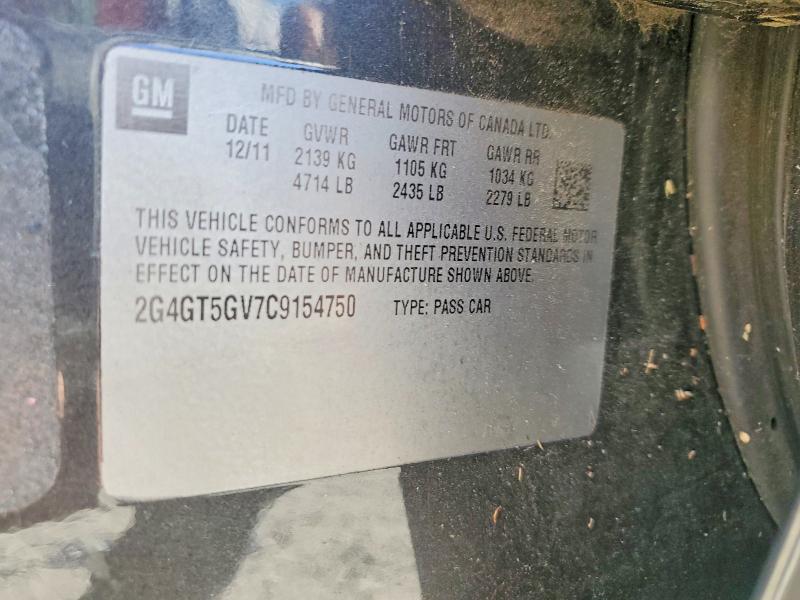 Aukcja sprzedaży 2012 Buick Regal, vin: 2G4GT5GV7C9154750, numer aukcji: 68817686