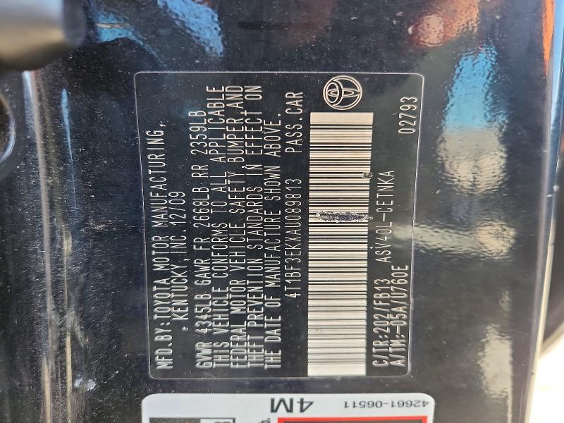 70112306 :رقم المزاد ، 4T1BF3EKXAU089813 vin ، 2010 Toyota Camry مزاد بيع