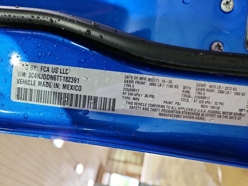 Продажа на аукционе авто 2026 Jeep Compass, vin: 3C4NJDDN6TT182391, номер лота: 71349056