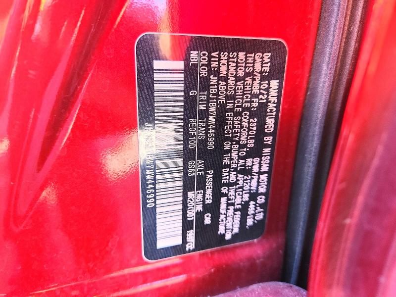 Aukcja sprzedaży 2021 Nissan Rogue Sport, vin: JN1BJ1BW7MW446990, numer aukcji: 70561946