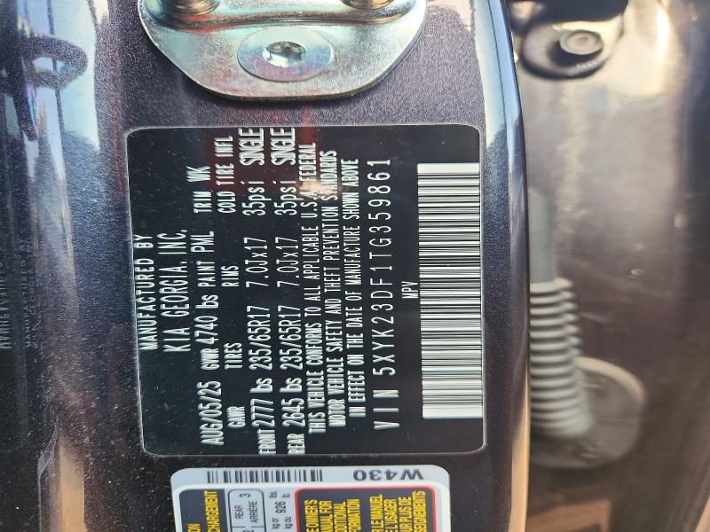 2026 Kia Sportage მანქანა იყიდება აუქციონზე, vin: 5XYK23DF1TG359861, აუქციონის ნომერი: 67696626