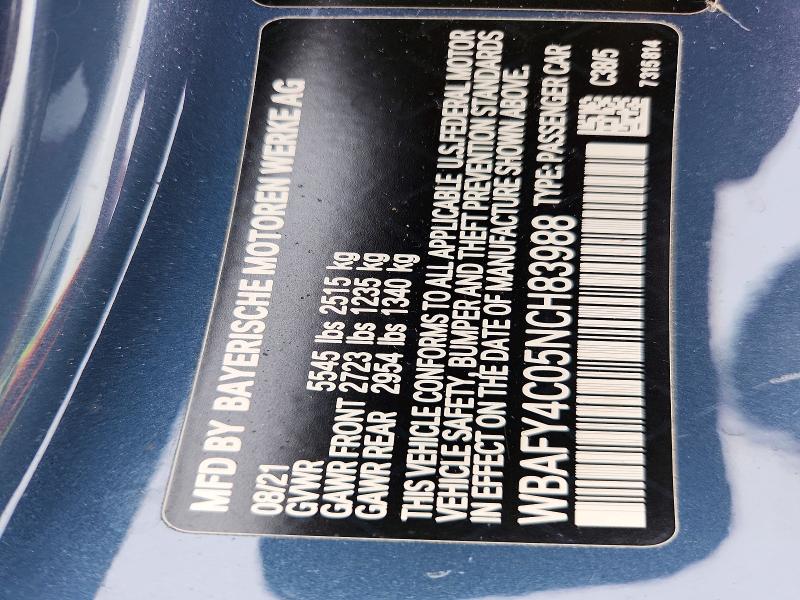 Продаж на аукціоні авто 2022 Bmw M850xi, vin: WBAFY4C05NCH83988, номер лоту: 69982916