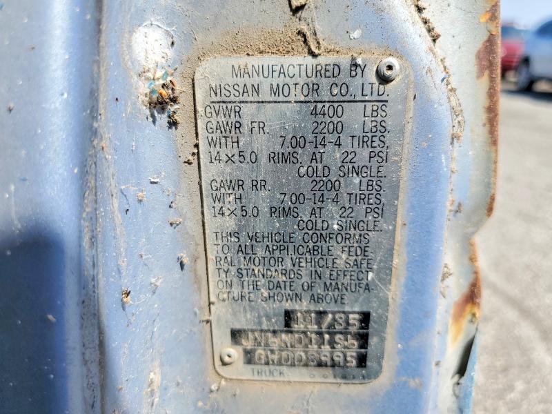 Aukcja sprzedaży 1986 Nissan Truck, vin: JN6ND11S6GW008995, numer aukcji: 69192376