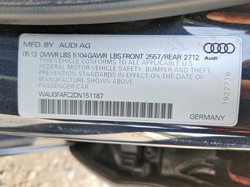 Aukcja sprzedaży 2013 Audi A6, vin: WAUGFAFC2DN151187, numer aukcji: 68705446