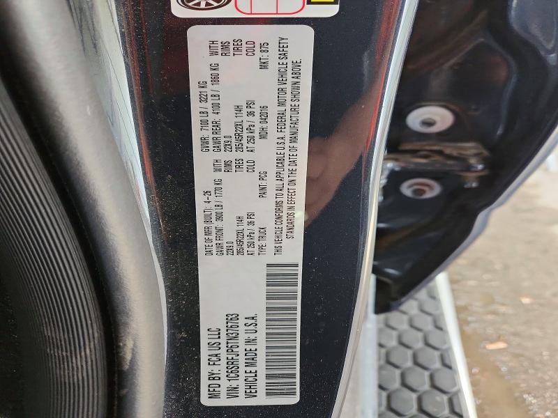 Продаж на аукціоні авто 2026 Ram 1500, vin: 1C6SRFJP6TN376763, номер лоту: 69977736