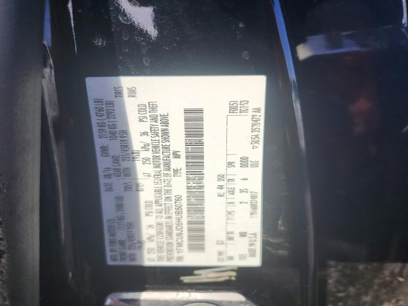 Aukcja sprzedaży 2017 Ford Escape, vin: 1FMCU9JD5HUB50760, numer aukcji: 68150856