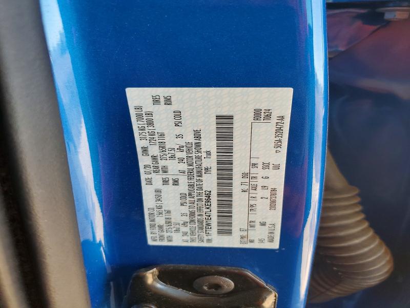 Продажа на аукционе авто 2020 Ford F150, vin: 1FTEW1E47LKE96462, номер лота: 68695146