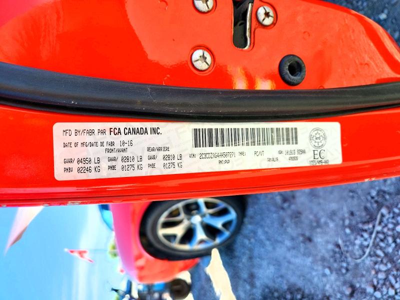 Aukcja sprzedaży 2017 Dodge Challenger, vin: 2C3CDZAG4HH507271, numer aukcji: 68198536