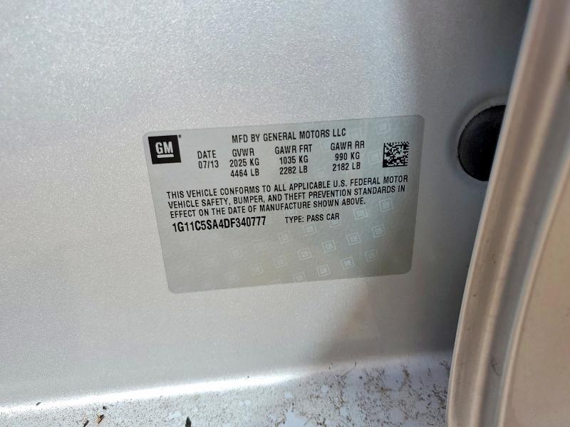 Продажа на аукционе авто 2013 Chevrolet Malibu, vin: 1G11C5SA4DF340777, номер лота: 70635226