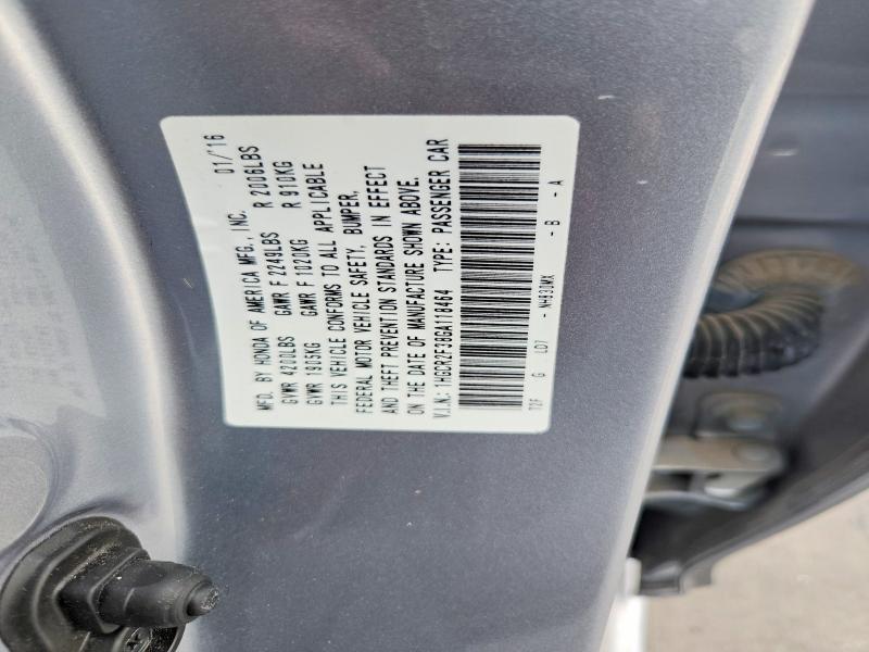69776776 :رقم المزاد ، 1HGCR2F38GA118464 vin ، 2016 Honda Accord مزاد بيع