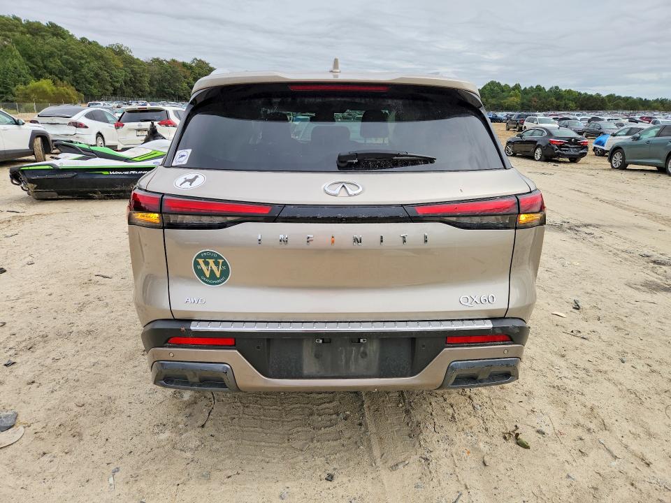 Aukcja sprzedaży 2022 Infiniti Qx60, vin: 5N1DL1FSXNC334643, numer aukcji: 69572776