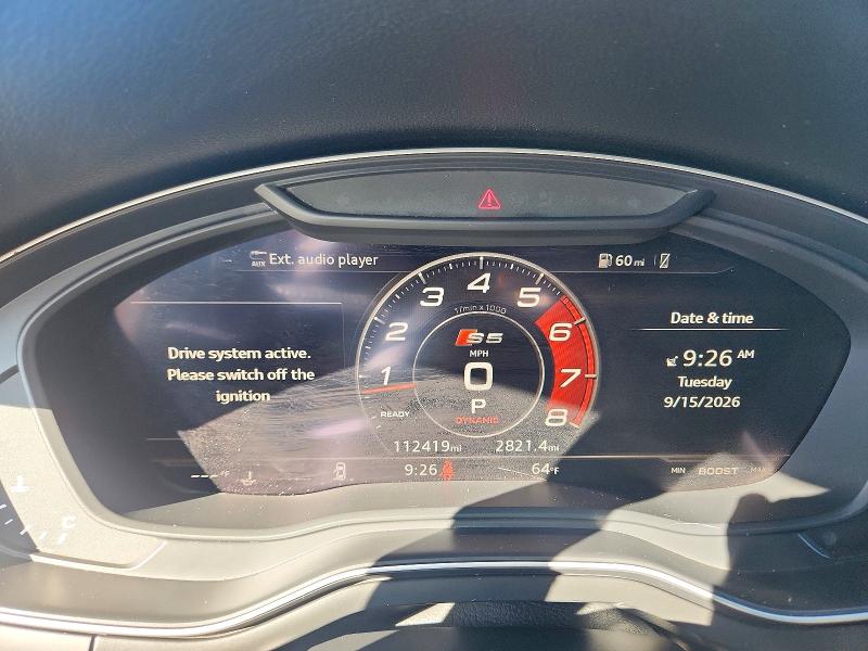 2018 Audi S5 მანქანა იყიდება აუქციონზე, vin: WAUB4CF55JA061094, აუქციონის ნომერი: 69001686