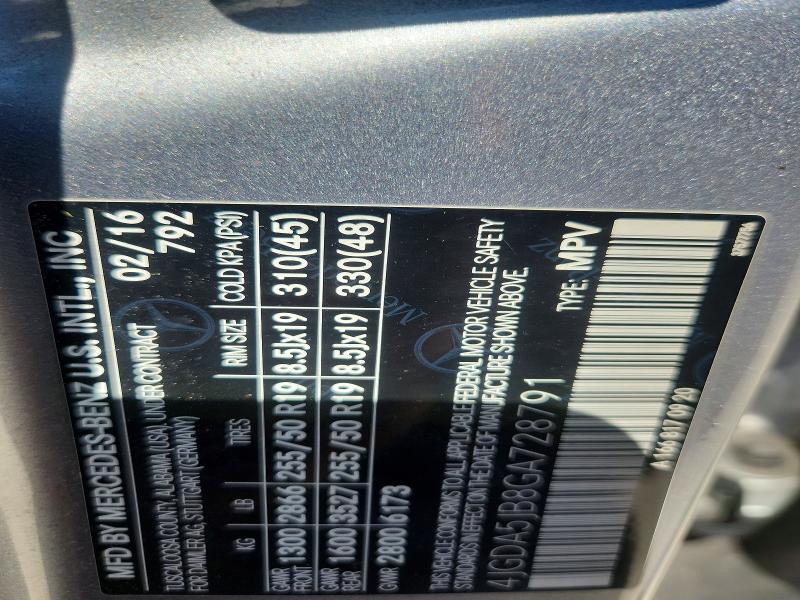 Продаж на аукціоні авто 2016 Mercedes-benz Gle, vin: 4JGDA5JB8GA728791, номер лоту: 68846576