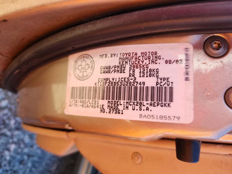 Продаж на аукціоні авто 2003 Toyota Avalon, vin: 4T1BF28B53U282749, номер лоту: 67956956