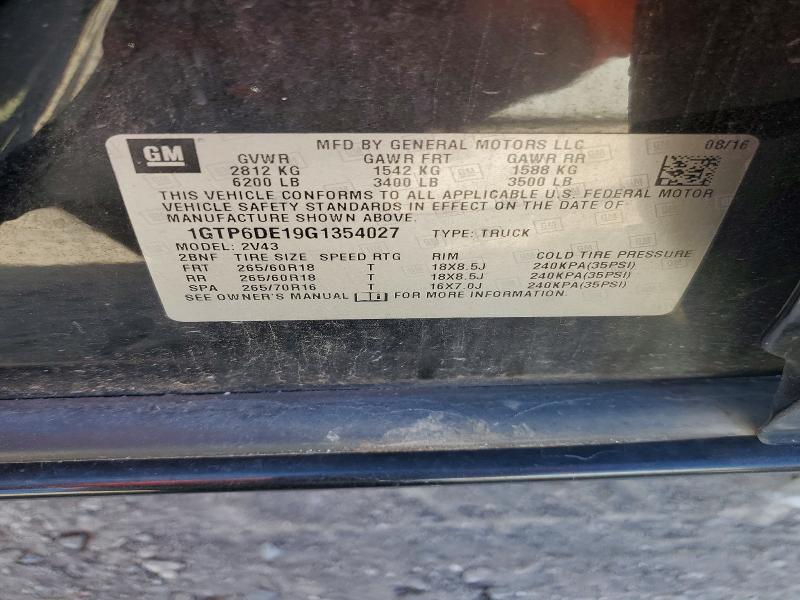 Aukcja sprzedaży 2016 Gmc Canyon, vin: 1GTP6DE19G1354027, numer aukcji: 70840116